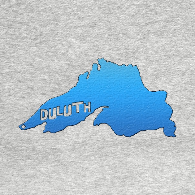 Lake Superior Outline with "Duluth" by gorff